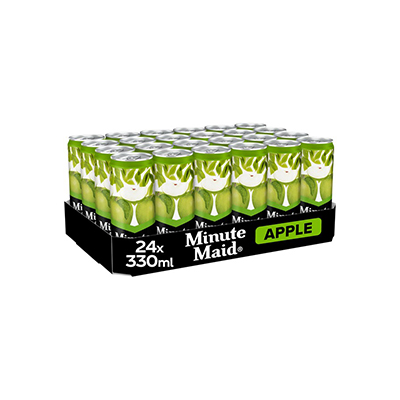 MINUTE MAID APPEL 24X330ML BLIK STATIEGELD