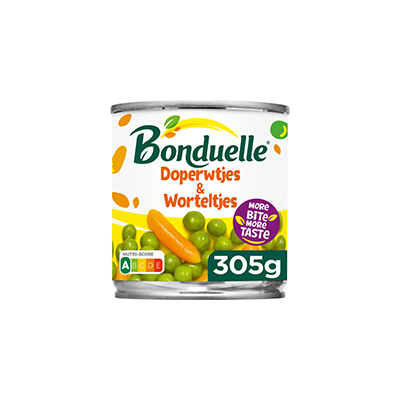 BONDUELLE DOPERWTJES & WORTELTJES 12X305GR