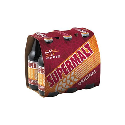 SUPERMALT BOTTLES 4X6X330ML GLAS