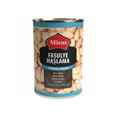 MIRAS HASLANMIS FASULYE 12X400GR BLIK
