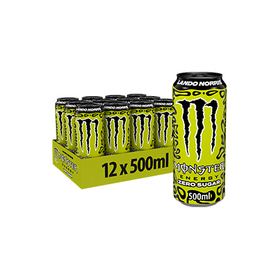 MONSTER ENERGY LANDO NORRIS ZERO SUGAR 12X500ML