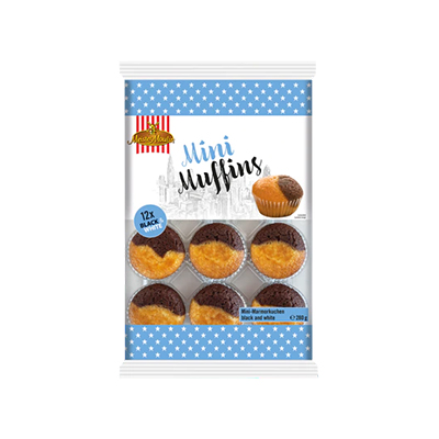 FEINY MUFFINS MINI BLACK & WHITE 14X280G