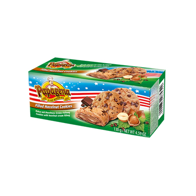 PAPAGENA CHOCO CHIP COOKIES MET HAZELNOOT 18X130G