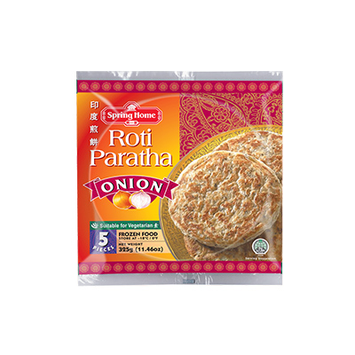 SPRING HOME ROTI PARATHA ONION PK 24X325GR