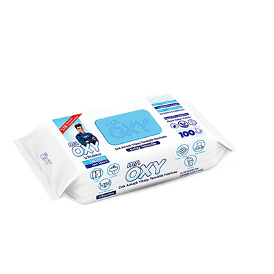 MR OXY ISLAK MENDIL 12X100ST KOYU MAVI