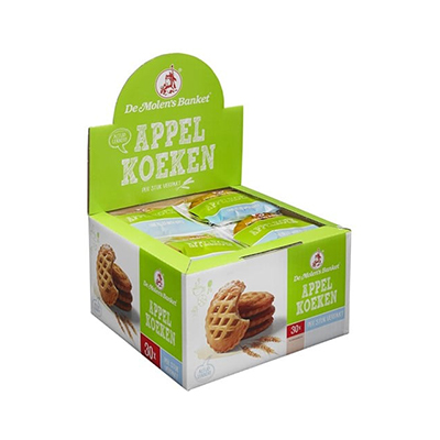 DE MOLEN APPELKOEK 30X50G SINGLE