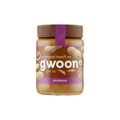 GWOON PINDAKAAS NATUREL 100% 8X350G