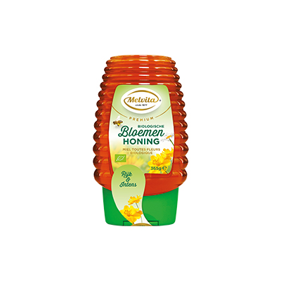 MELVITA BLOEMEN HONING 6X365G KNIJPFLES