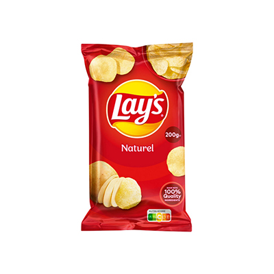 LAY'S CHIPS NATUREL 18X200G