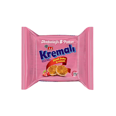 ETI KREMALI CILEKLI BISKUVI 10X488GR