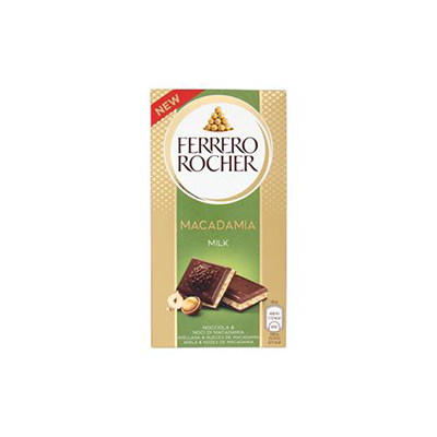 FERRERO ROCHER TAFEL HAZELNOTEN & MACADAMIA 8X90GR