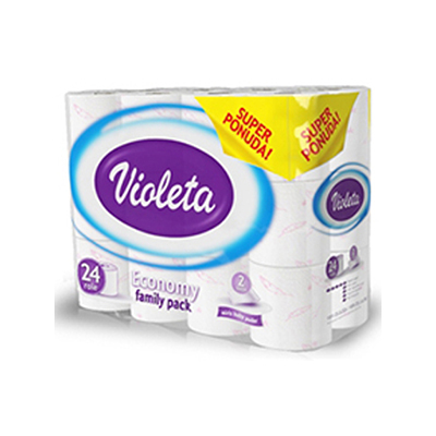 VIOLETA WC PAPIER 3X24ST