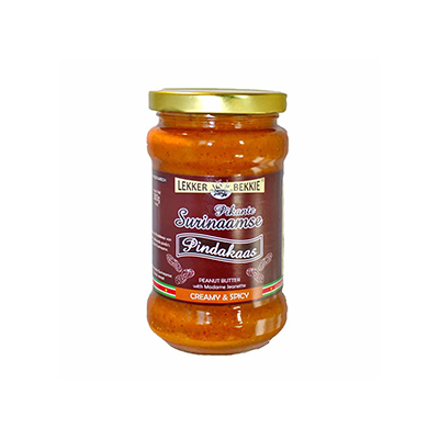 LEKKER-BEKKIE PIKANTE SURINAAMSE PINDAKAAS 6X290ML