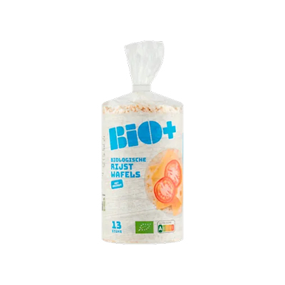 BIO+ RIJSTWAFELS 12X100G