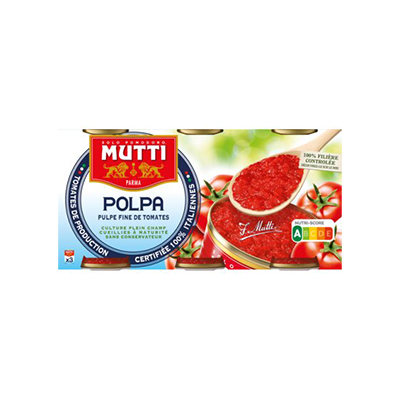 MUTTI POLPA FIJNE TOMATENPULP 8X(3X400GR) MULTPACK