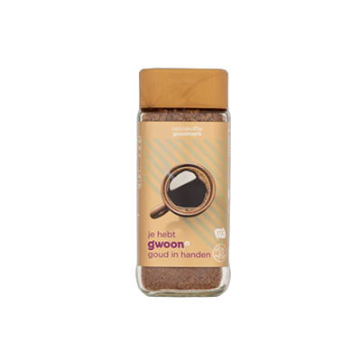 GWOON OPLOSKOFFIE GOUD 6X200GR