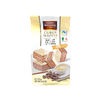 FEINY CUBUS WAFERS CAPPUCCINO 12X125G