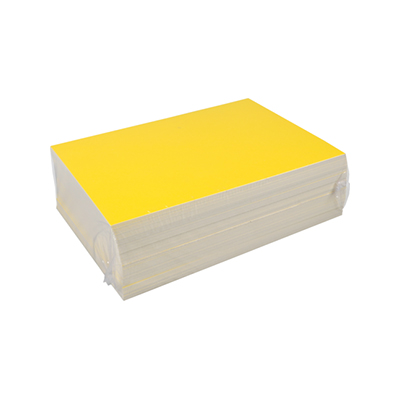 PRIJSKAART ETIKET RECHTHOEK 12X17CM 100ST GEEL