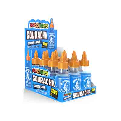 ZED SCREAMERS SOURACHA SUPER SOUR CANDY 12ST BLAUW