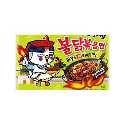 SAMYANG NOODLES HOT CHICKEN JAJANG GROEN 8X5X140GR